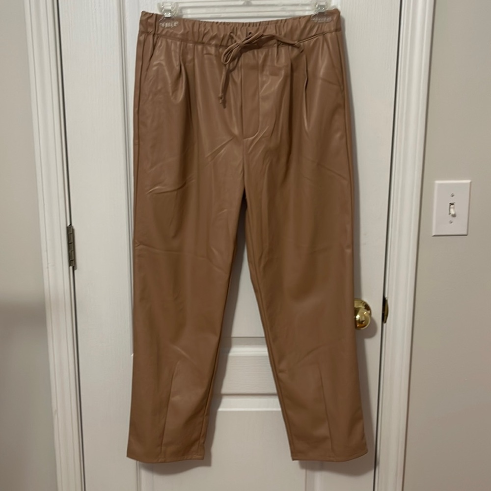 Faux Leather Crops